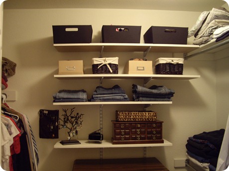 Newly expanded closet!